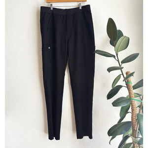 Figs Mens Axim Cargo Scrub Pants XLT Black Slim Medical Workwear Nursing Doctor